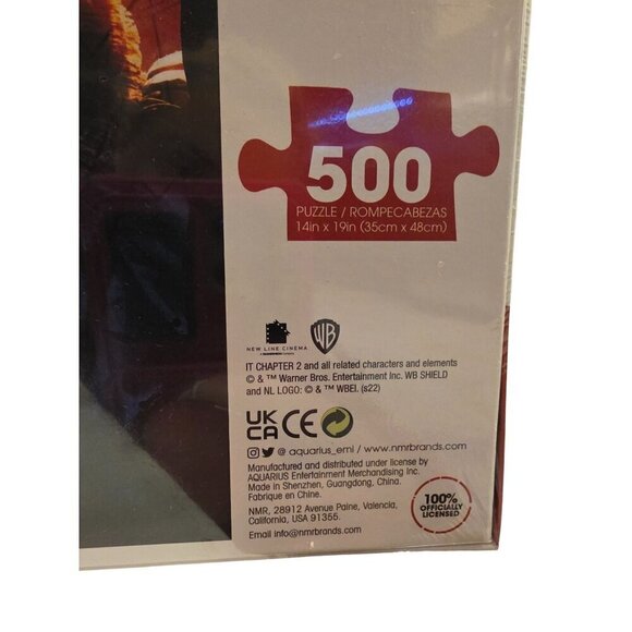 It Chapter Two 500 Piece Puzzle By Aquarius 14" X 19" Age 14+ Officially License - Picture 2 of 6